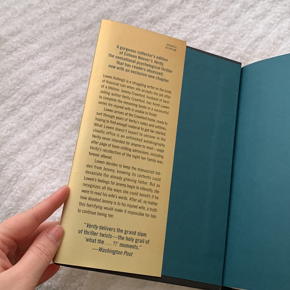 Collector’s Edition copy of Colleen Hoover’s novel Verity - Picture 6 of 12